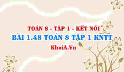 Bài 1.48 SGK Toán 8 tập 1 Kết nối tri thức